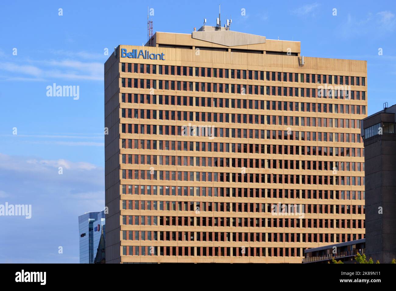 Barrington Tower, an 18-storey office building owned by Crombie REIT, part of the Scotia Square development in downtown Halifax, Nova Scotia, Canada Stock Photo