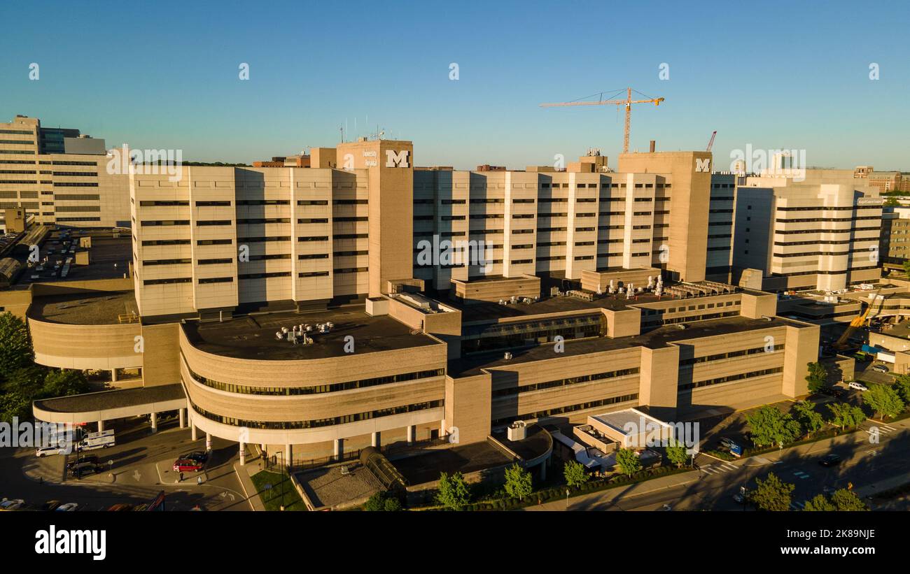 University of Michigan hospital complex in Ann Arbor Stock Photo Alamy