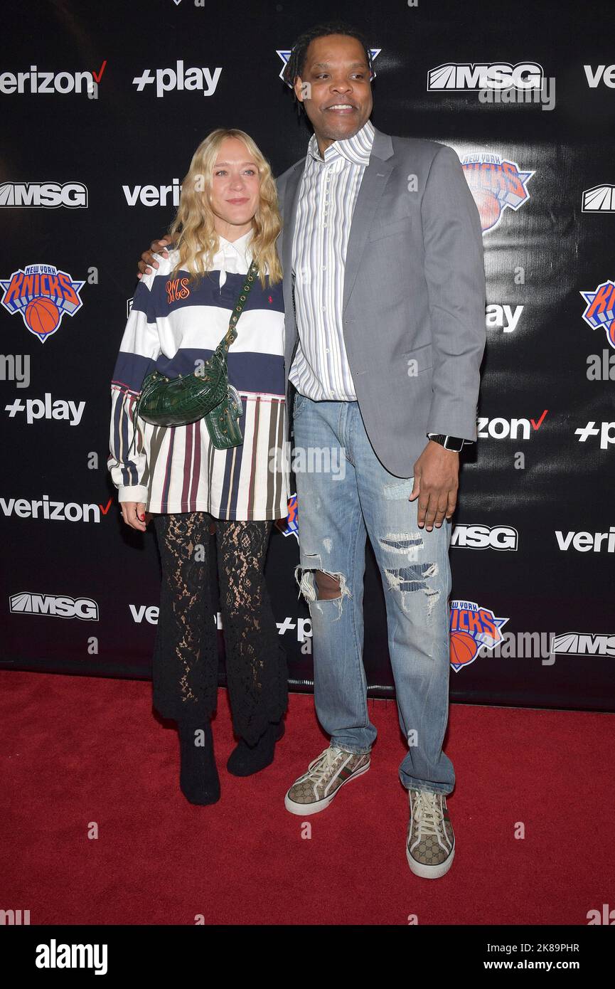 New York, USA. 21st Oct, 2022. (LR) Chloe Sevigny and Latrell Sprewell