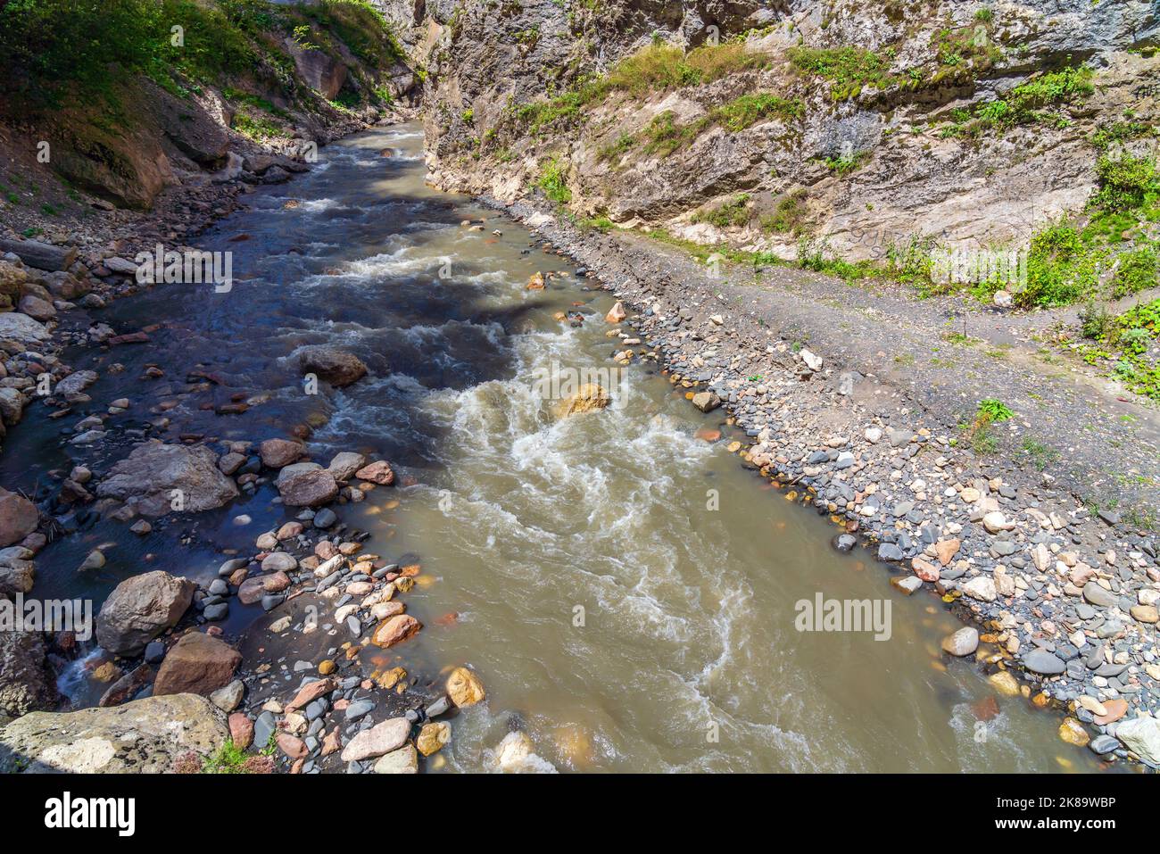 Clear mountain river in gorge hi-res stock photography and images - Alamy