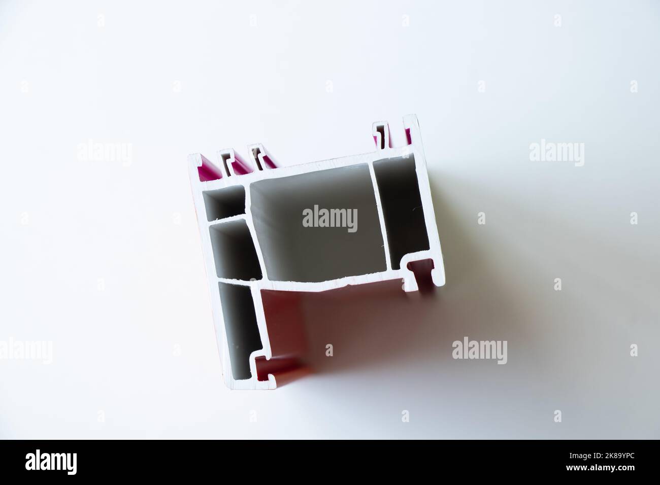 aluminum window frame as a sample, sectional window, painted window ...