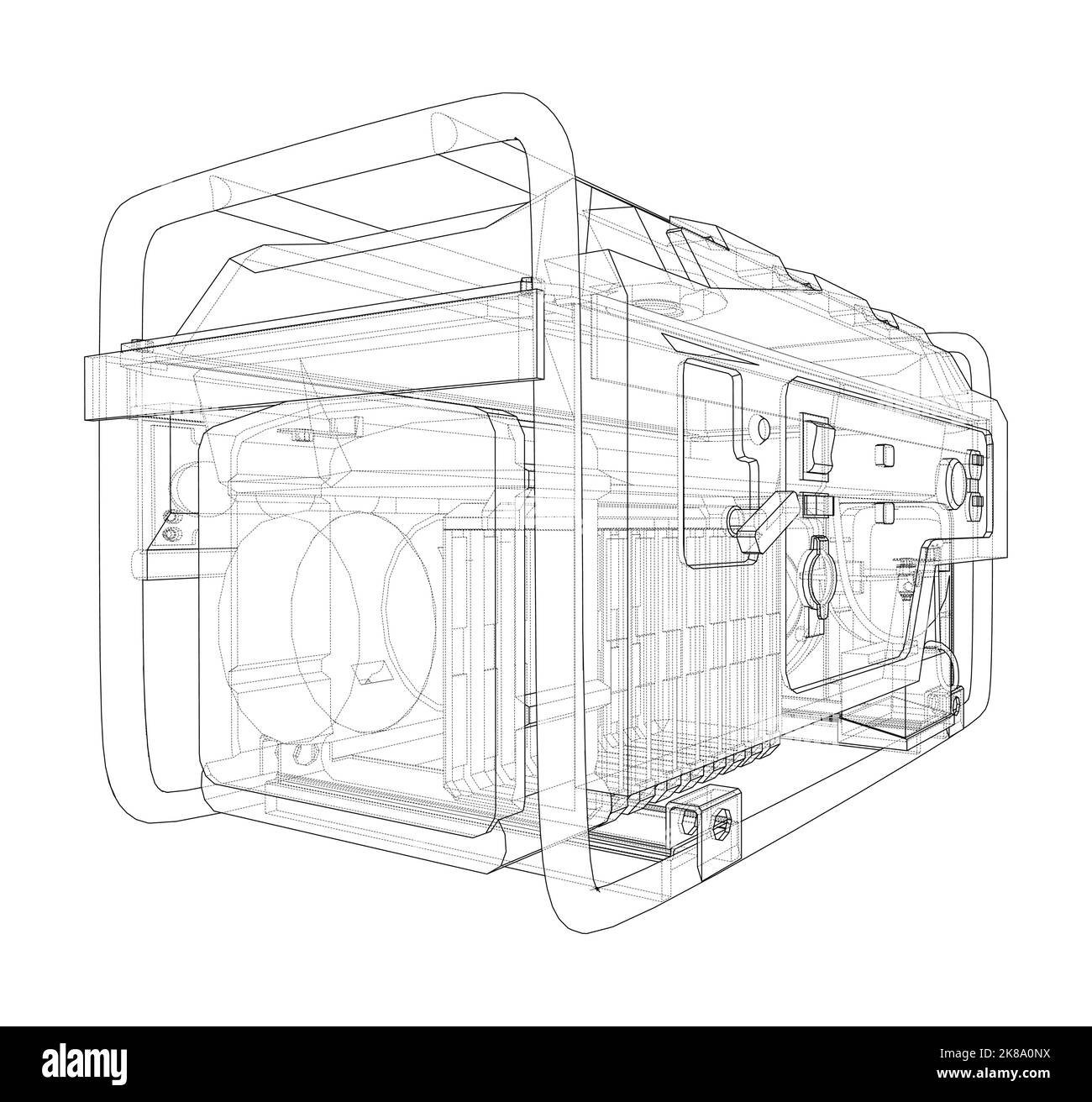 Portable Electro Generator. Vector Stock Vector Image & Art Alamy