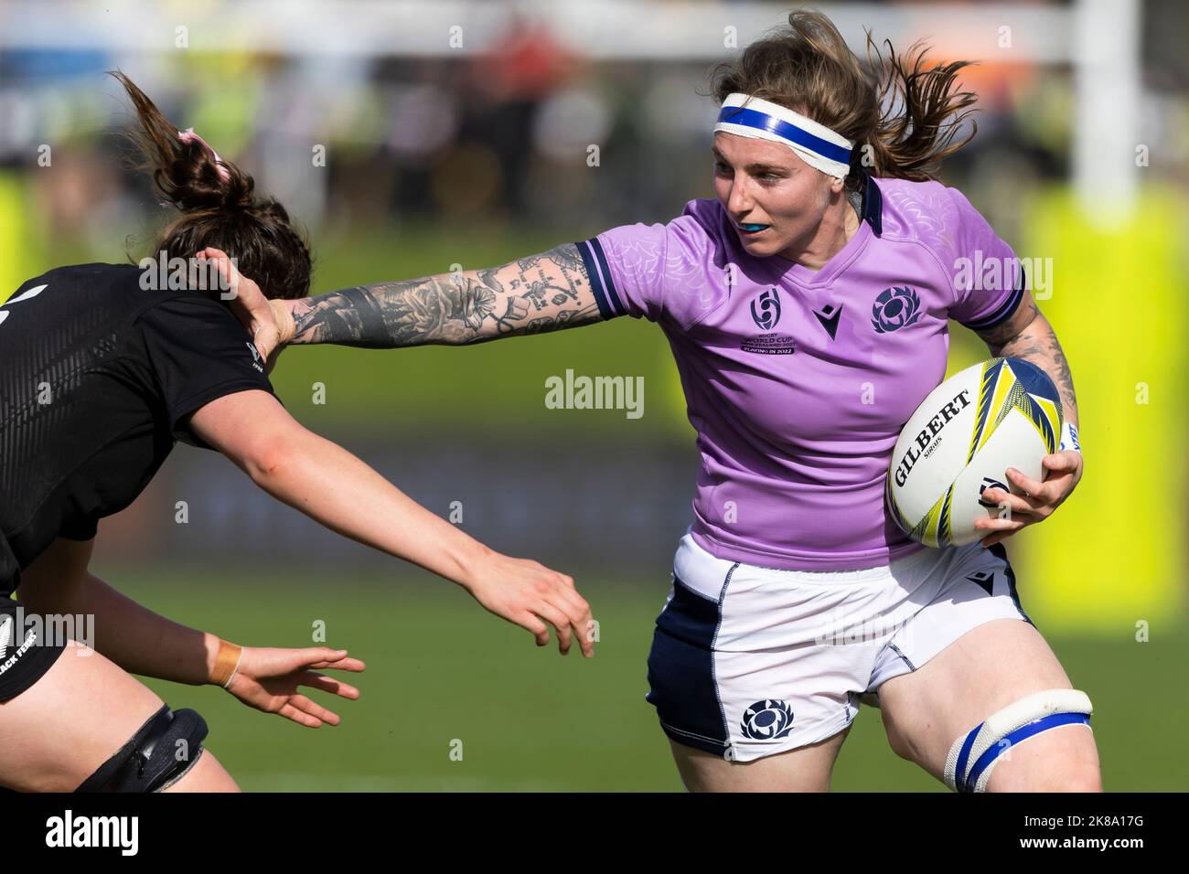 Scotland's Jade Konkel-Roberts during the Women's Rugby World Cup pool A match at Northland Events Centre in Whangarei, New Zealand. Picture date: Saturday October 22, 2022. Stock Photo