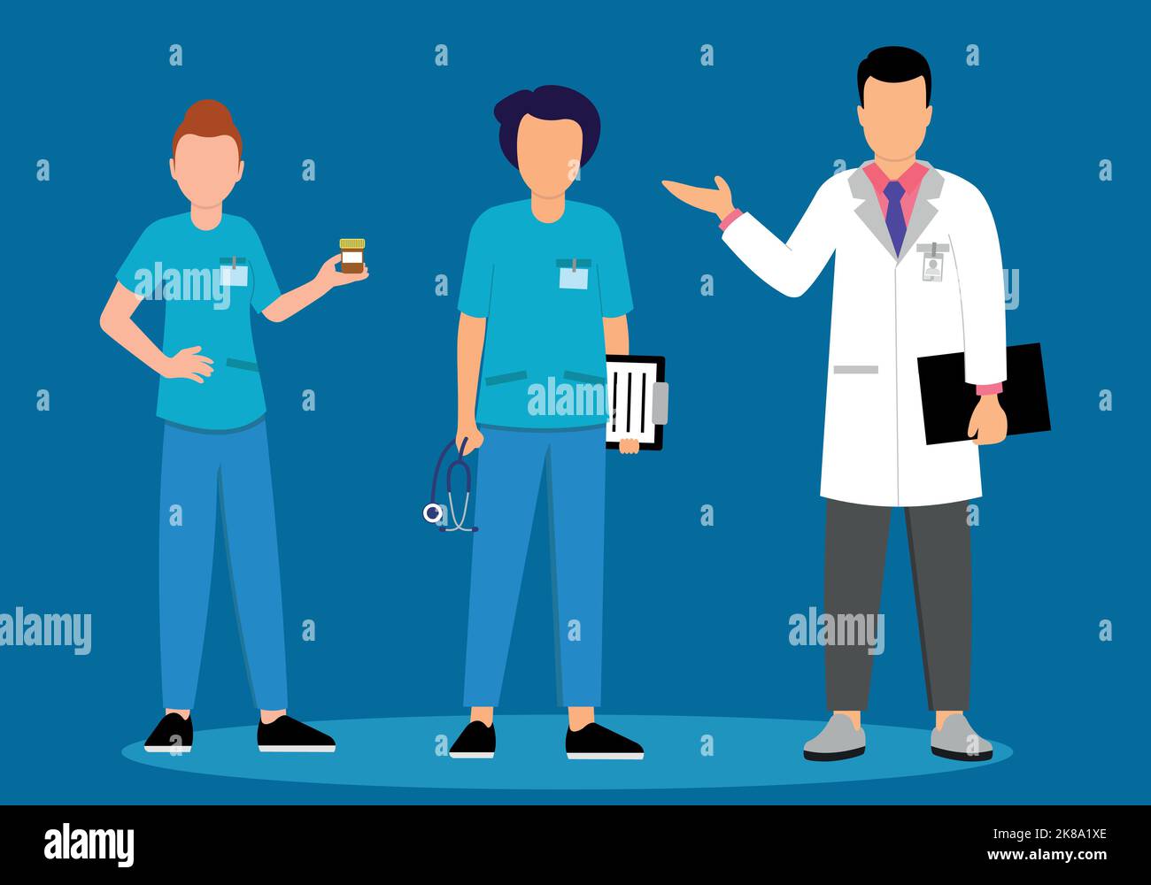 Medical doctors staff character Stock Vector Images Alamy