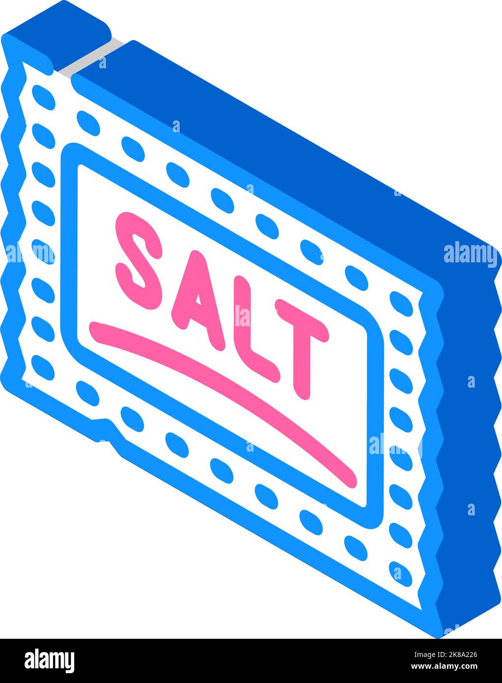sachet salt isometric icon vector illustration Stock Vector Image & Art