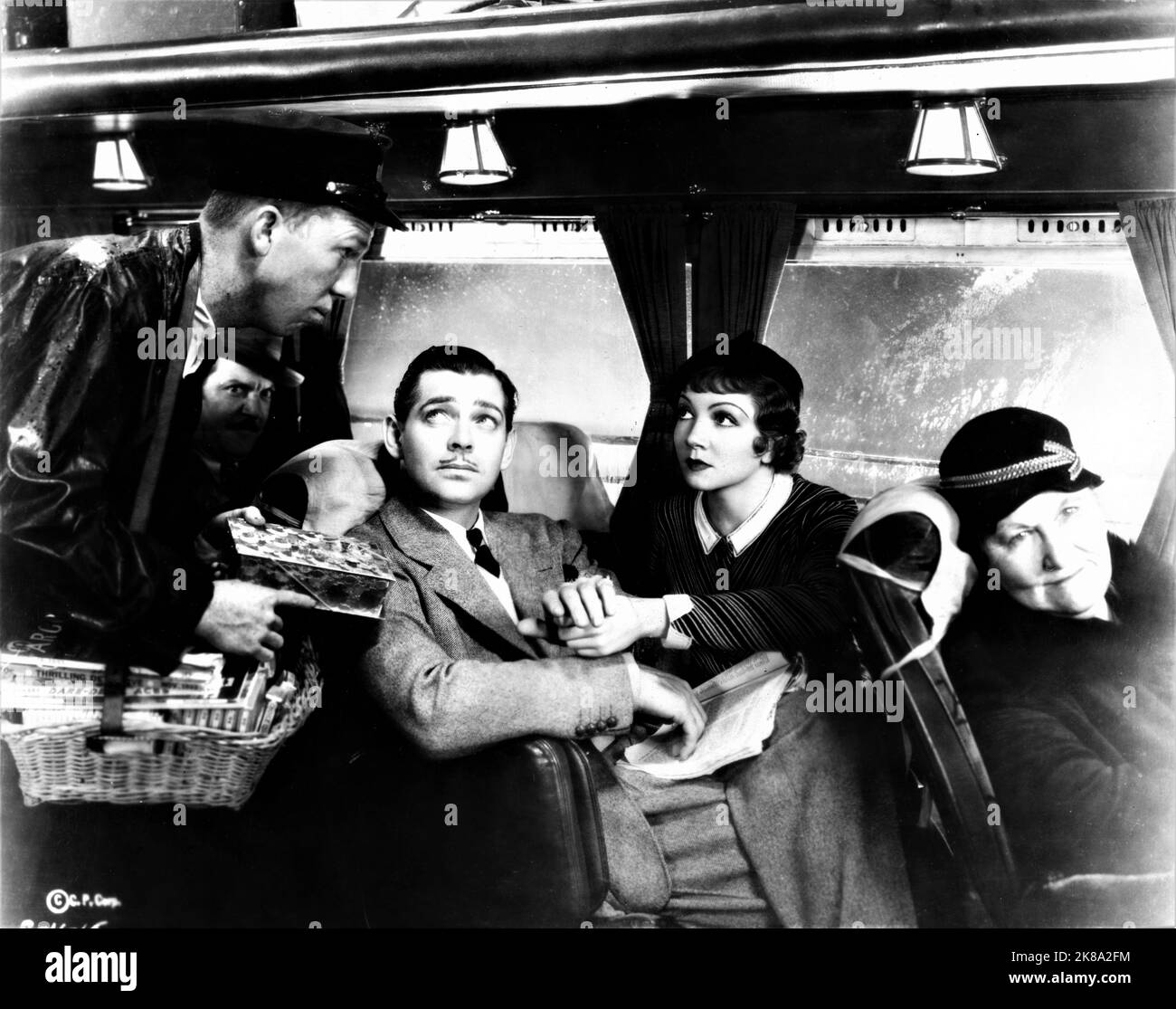 MICKEY DANIELS CLARK GABLE and CLAUDETTE COLBERT in IT HAPPENED ONE ...