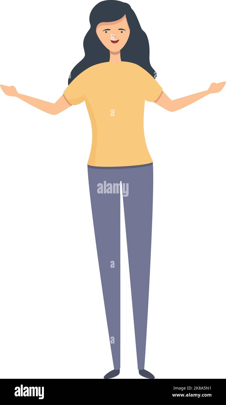 Happy smiling woman icon cartoon vector. Marketing emotion. Social ...