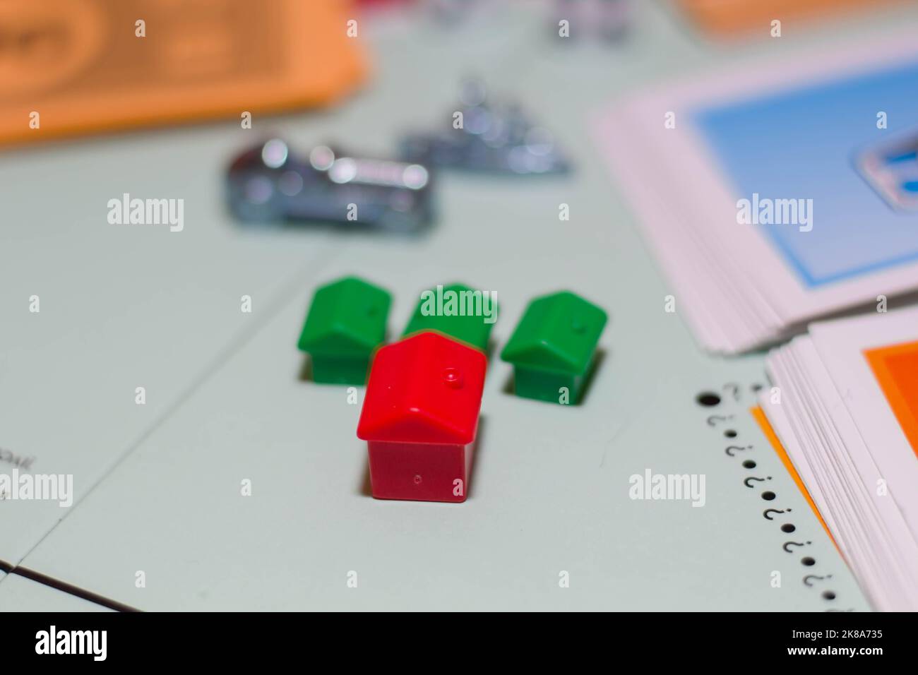 Game chips, game cubes Stock Photo