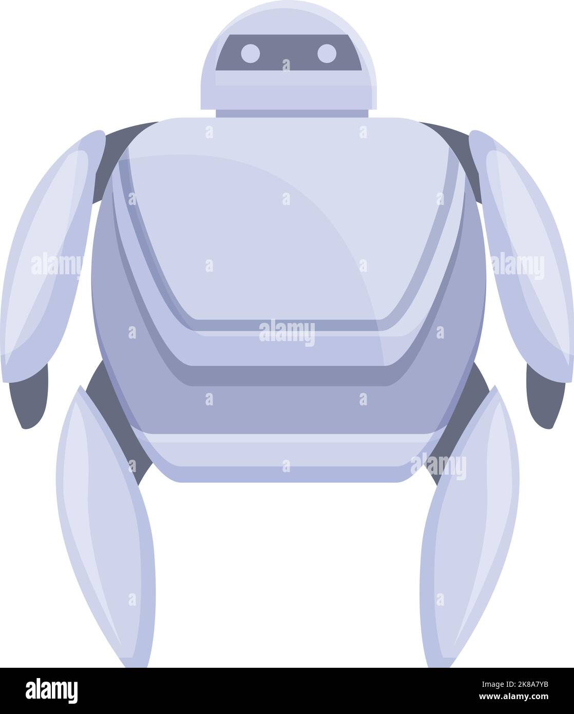 Cute robot icon cartoon vector. Mascot toy. Future child Stock Vector ...