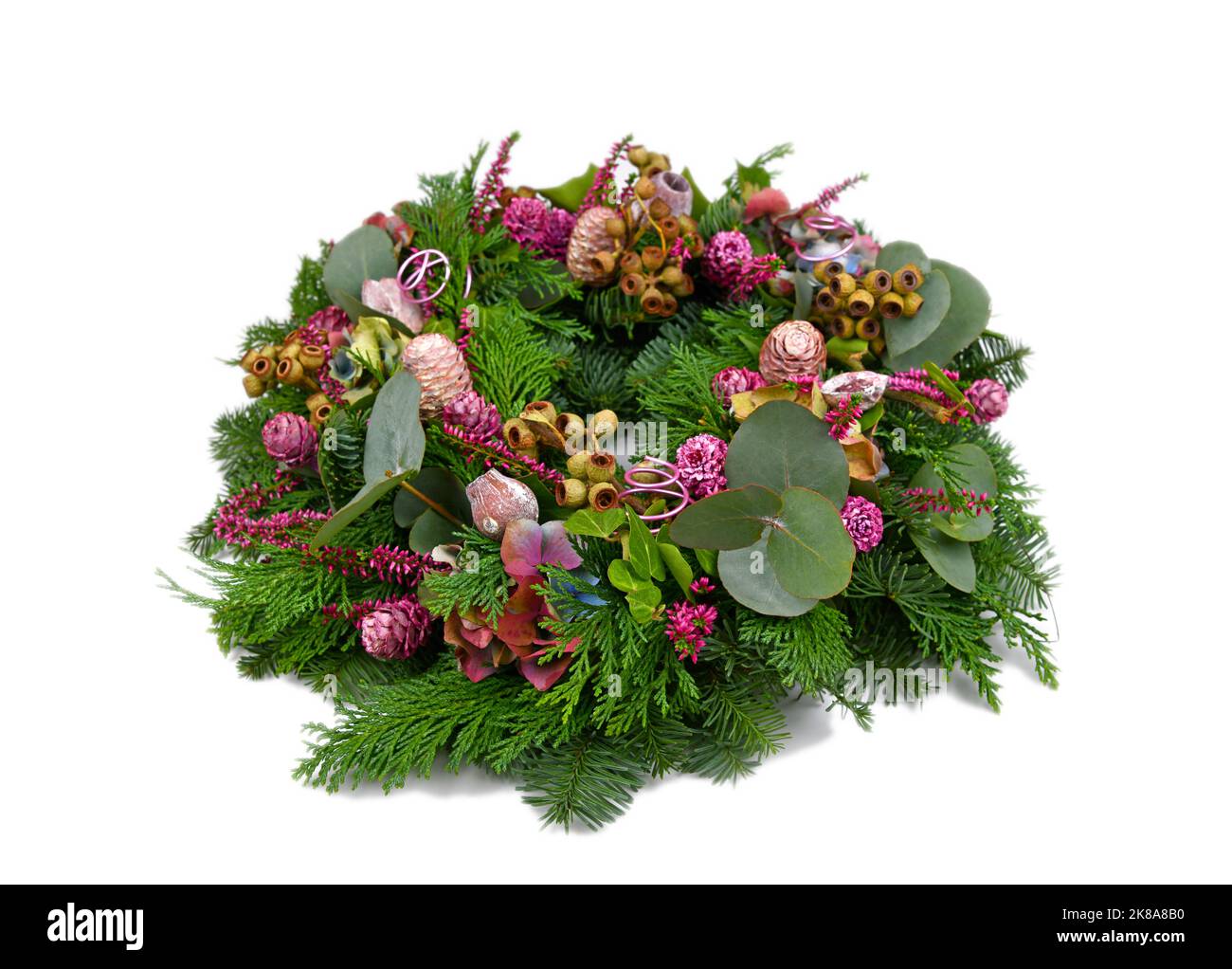 handmade grave decoration for the winter Stock Photo Alamy