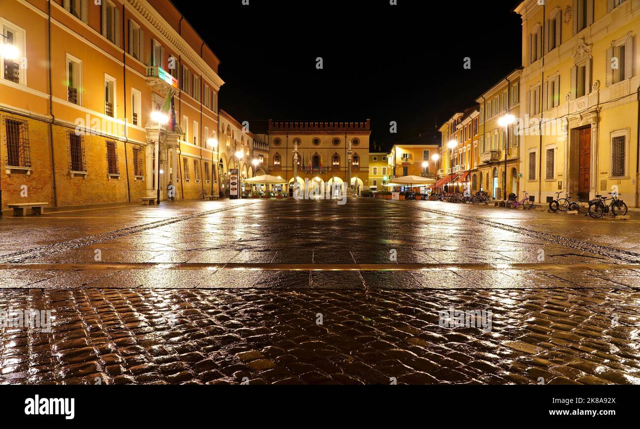 Piazza del Popolo, Ravenna (Italy) Stock Photo