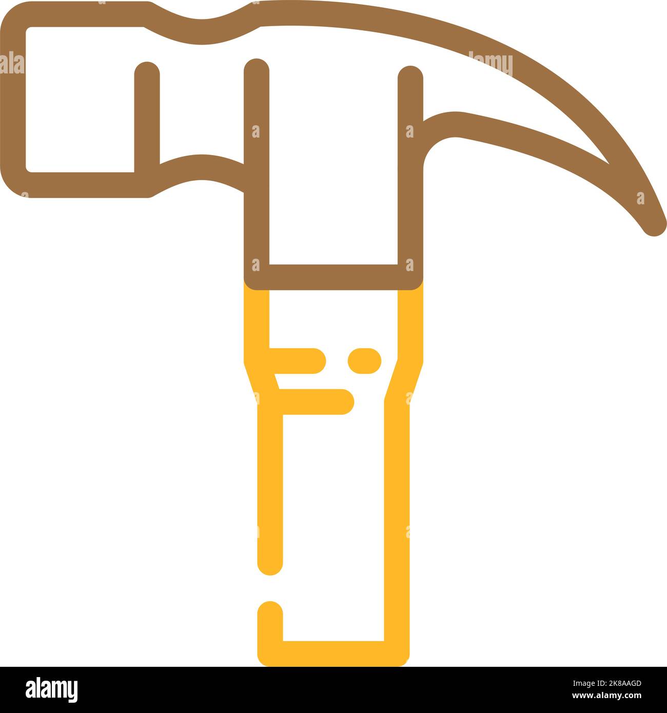 claw hammer color icon vector illustration Stock Vector Image & Art - Alamy