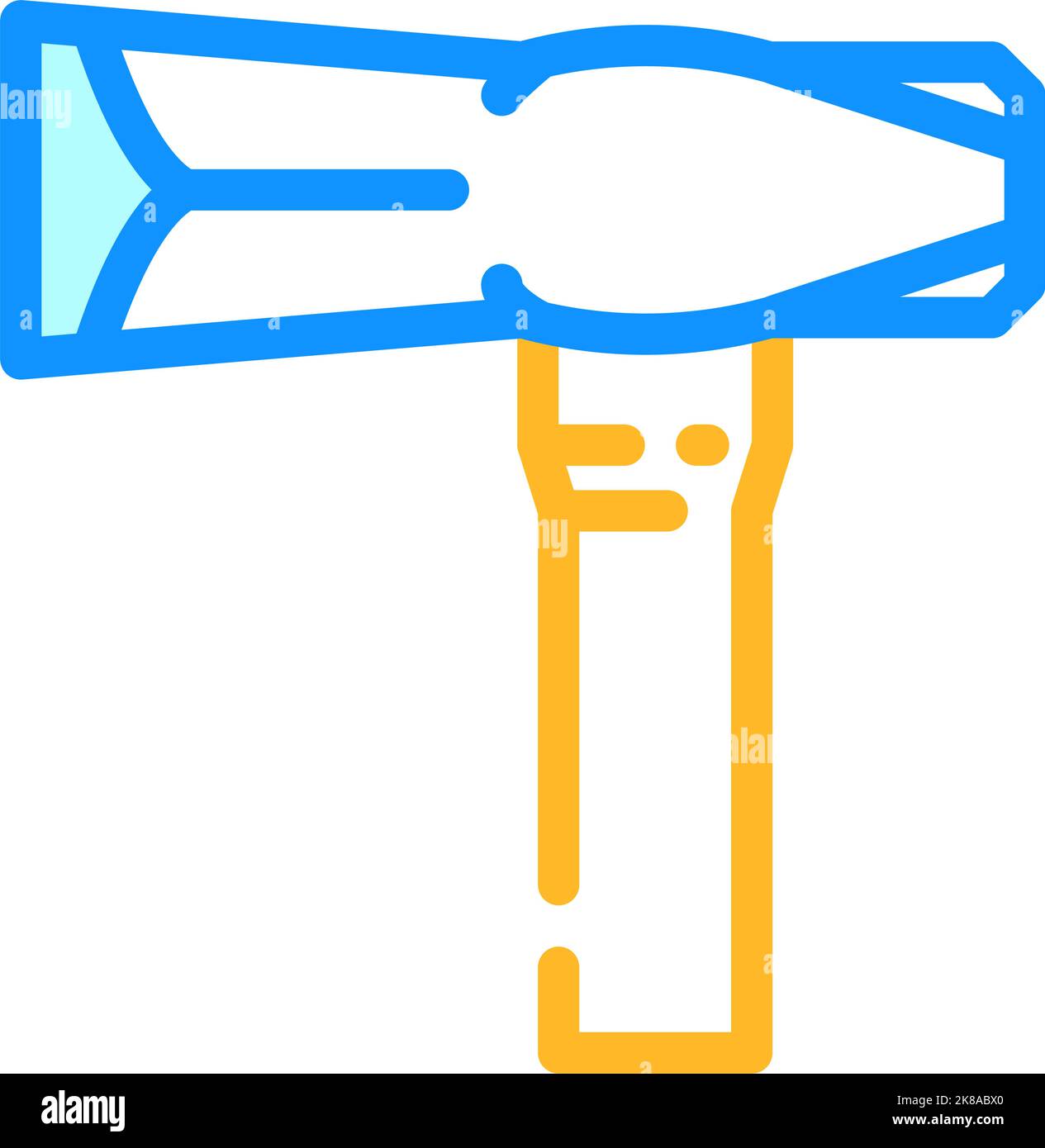 splitting maul hammer color icon vector illustration Stock Vector