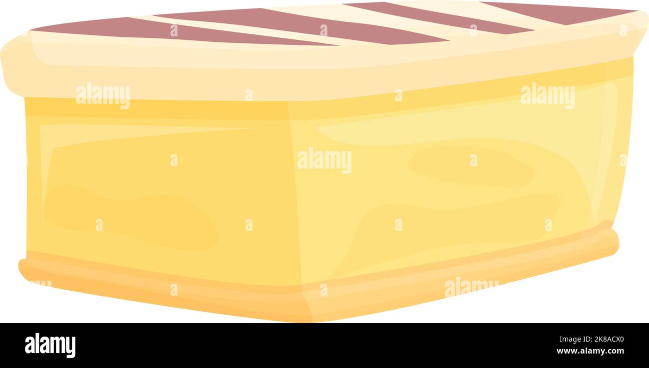 Jelly cake icon cartoon vector. Food cuisine. Noodle menu Stock Vector