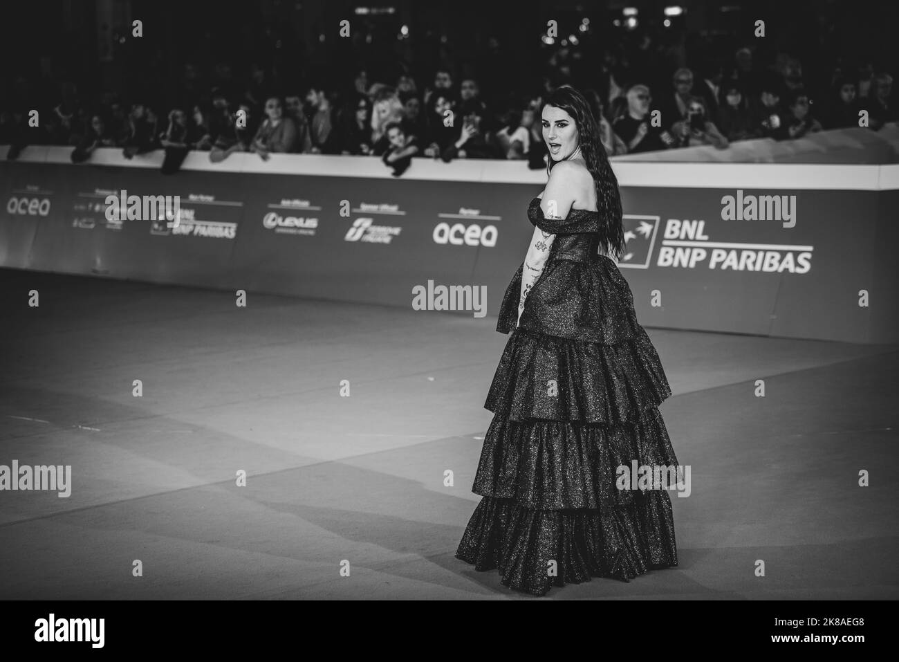 Red carpet of 'La Stranezza' at 17th Rome Film Fest Stock Photo