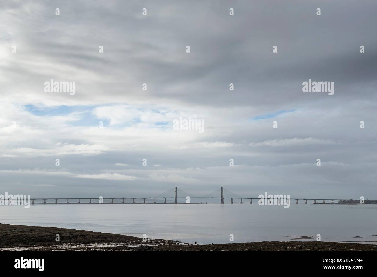 The River Severn at Beachley, M4 Bridge and estuary Stock Photo Alamy