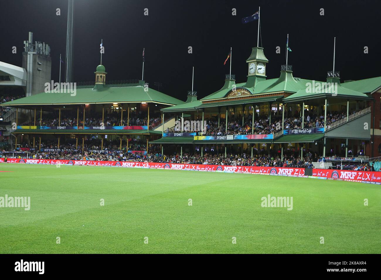 22nd October 2022; SCG, NSW, Australia: T20 World Cup Cricket, Australia versus New Zealand: members stand at the Sydney Cricket Ground Credit: Action Plus Sports Images/Alamy Live News Stock Photo