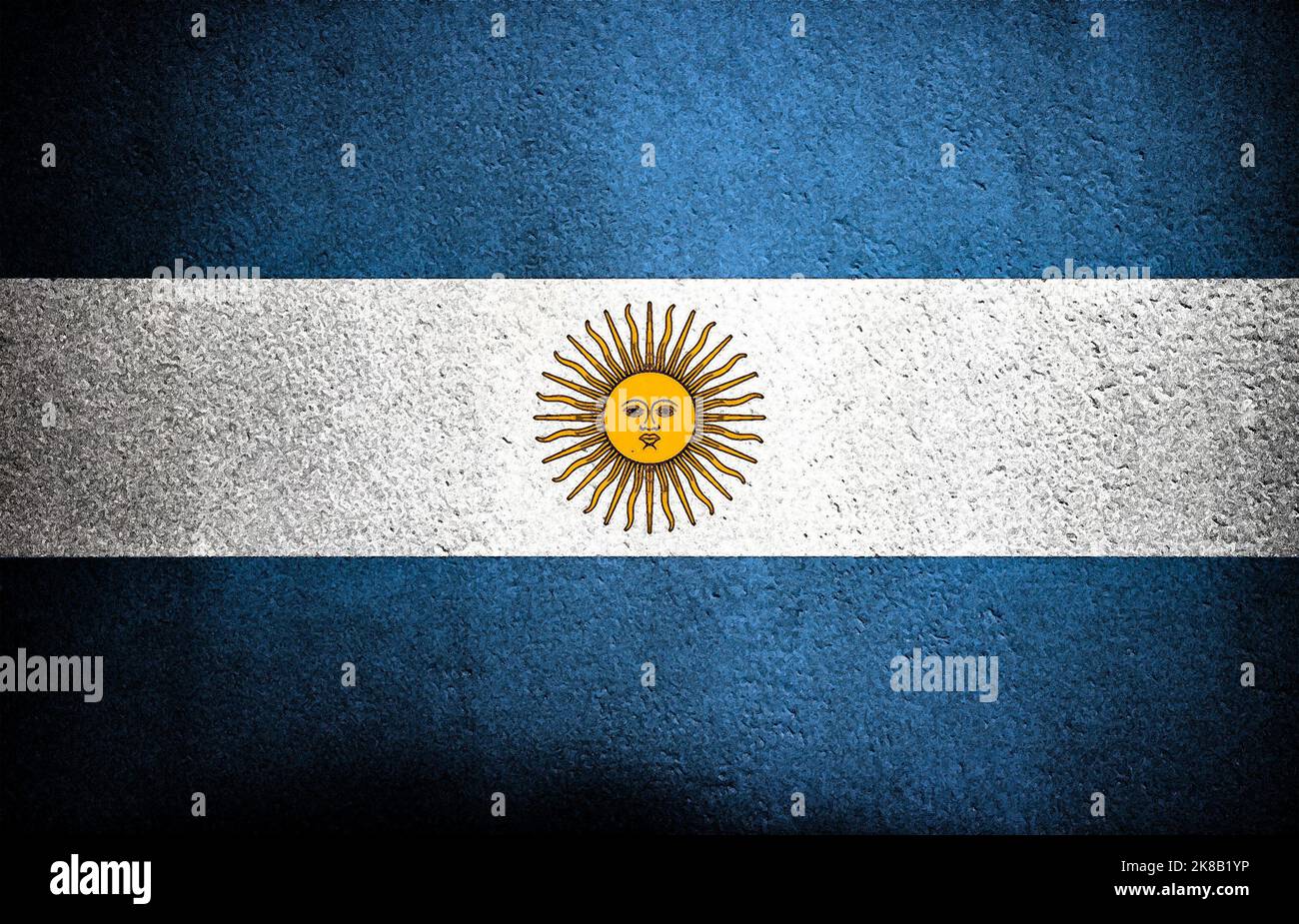 argentina flag on wall as background Stock Photo - Alamy