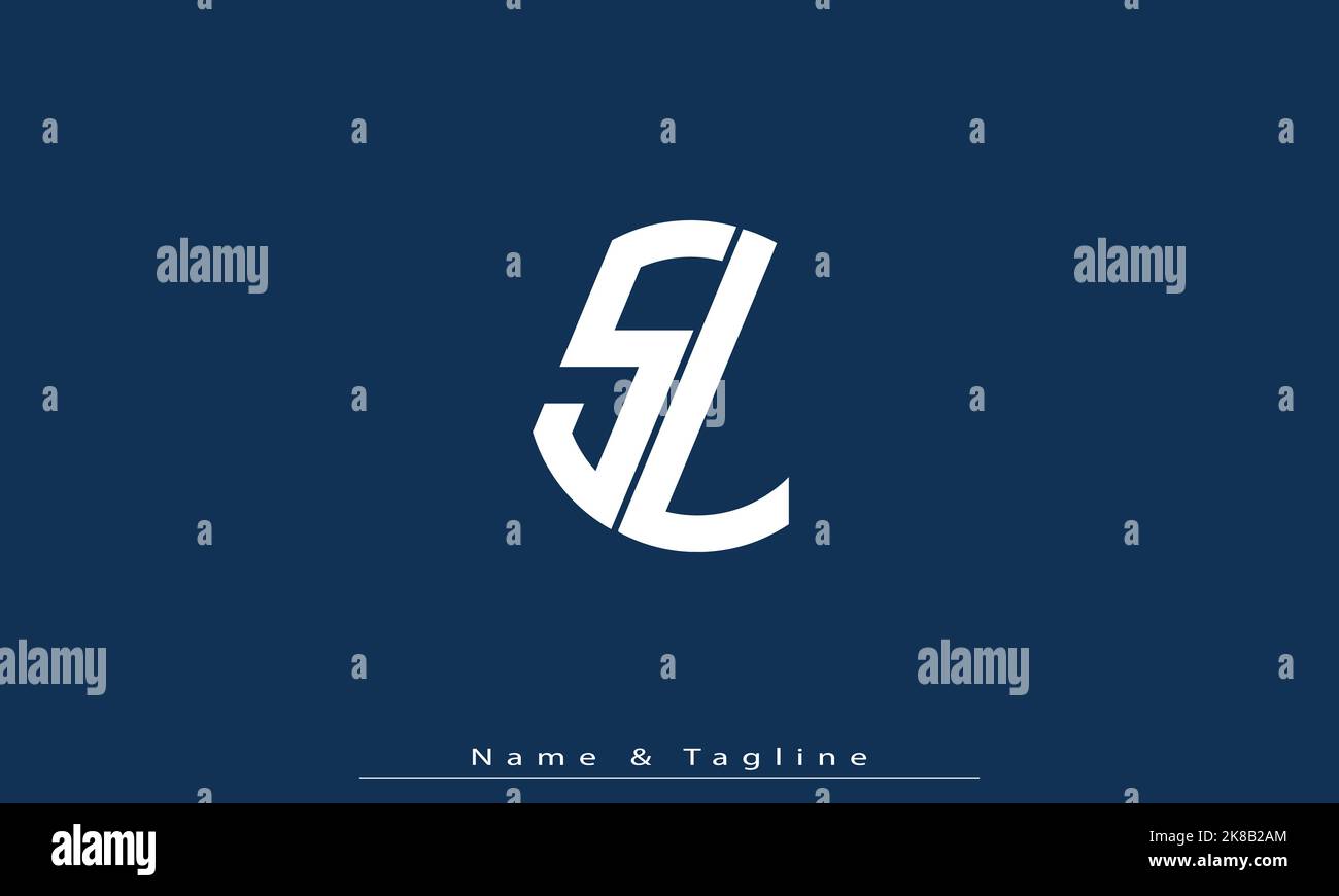 Alphabet letters Initials Monogram logo , LS Stock Vector