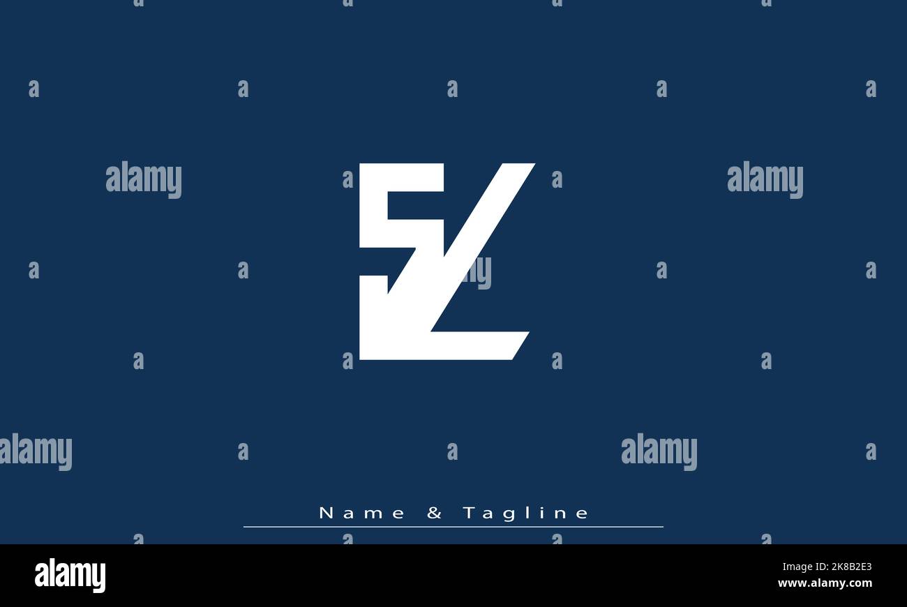 Alphabet letters Initials Monogram logo , LS Stock Vector