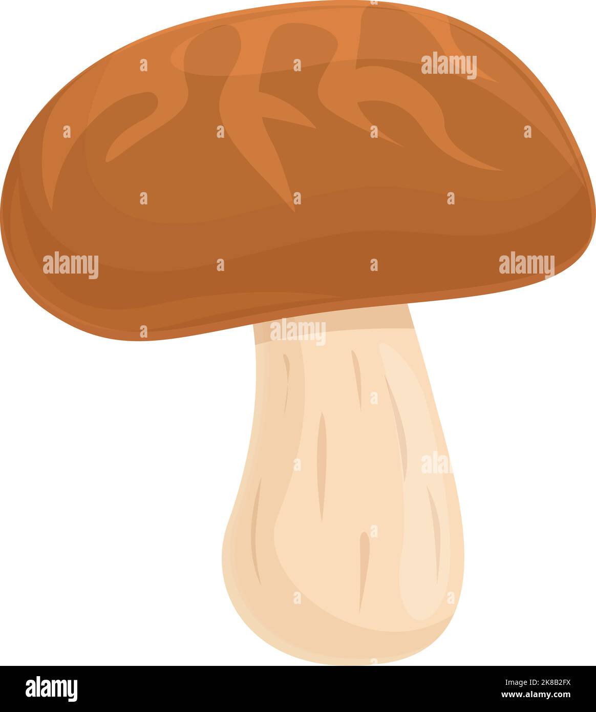 Fungus mushroom icon cartoon vector. Shiitake food. Chinese morel Stock Vector