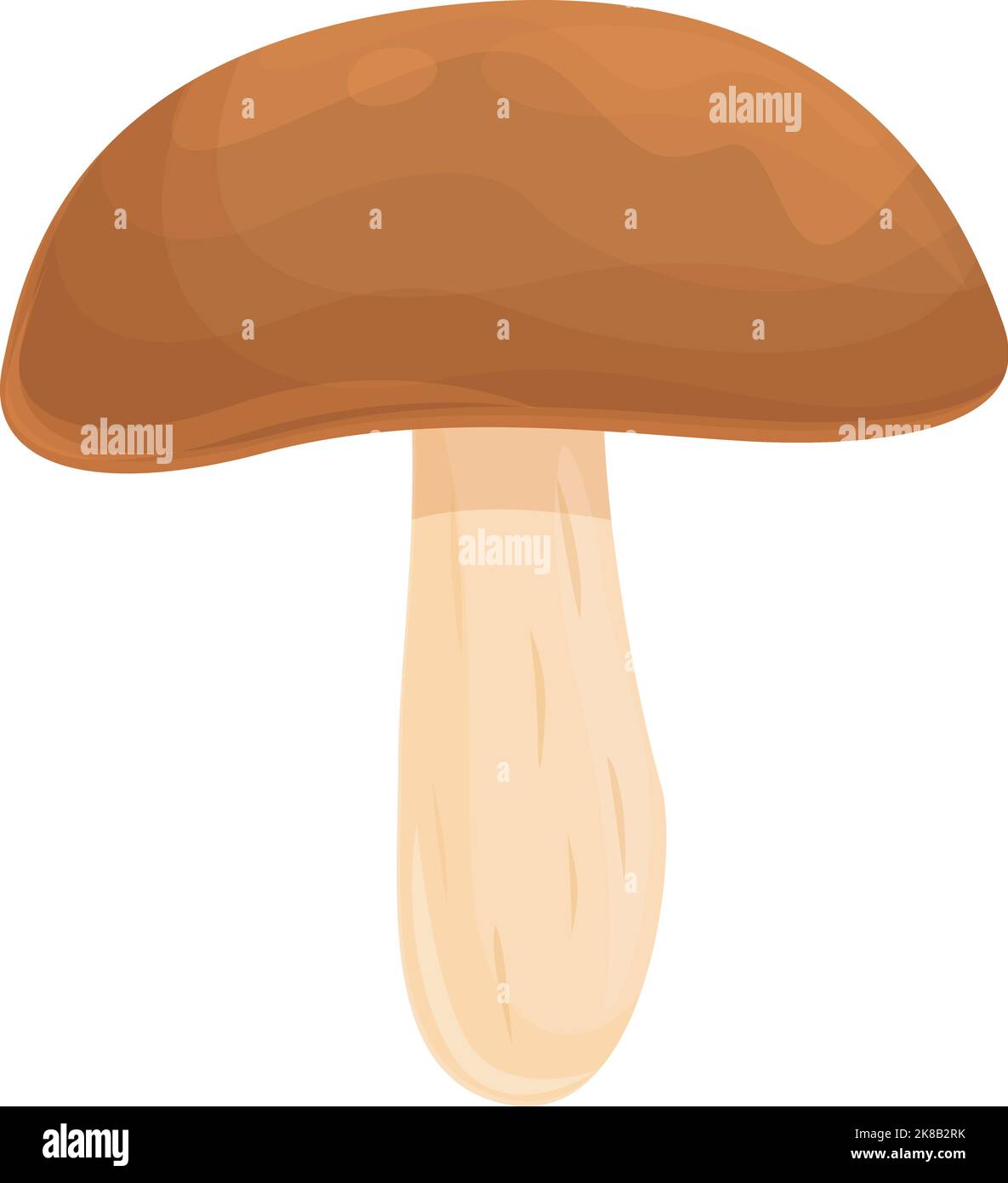 Chanterelle icon cartoon vector. Mushroom shiitake. Autumn food Stock Vector