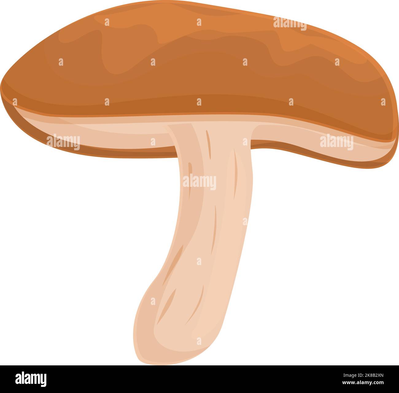 Agriculture mushroom icon cartoon vector. Shiitake food. Chinese ...