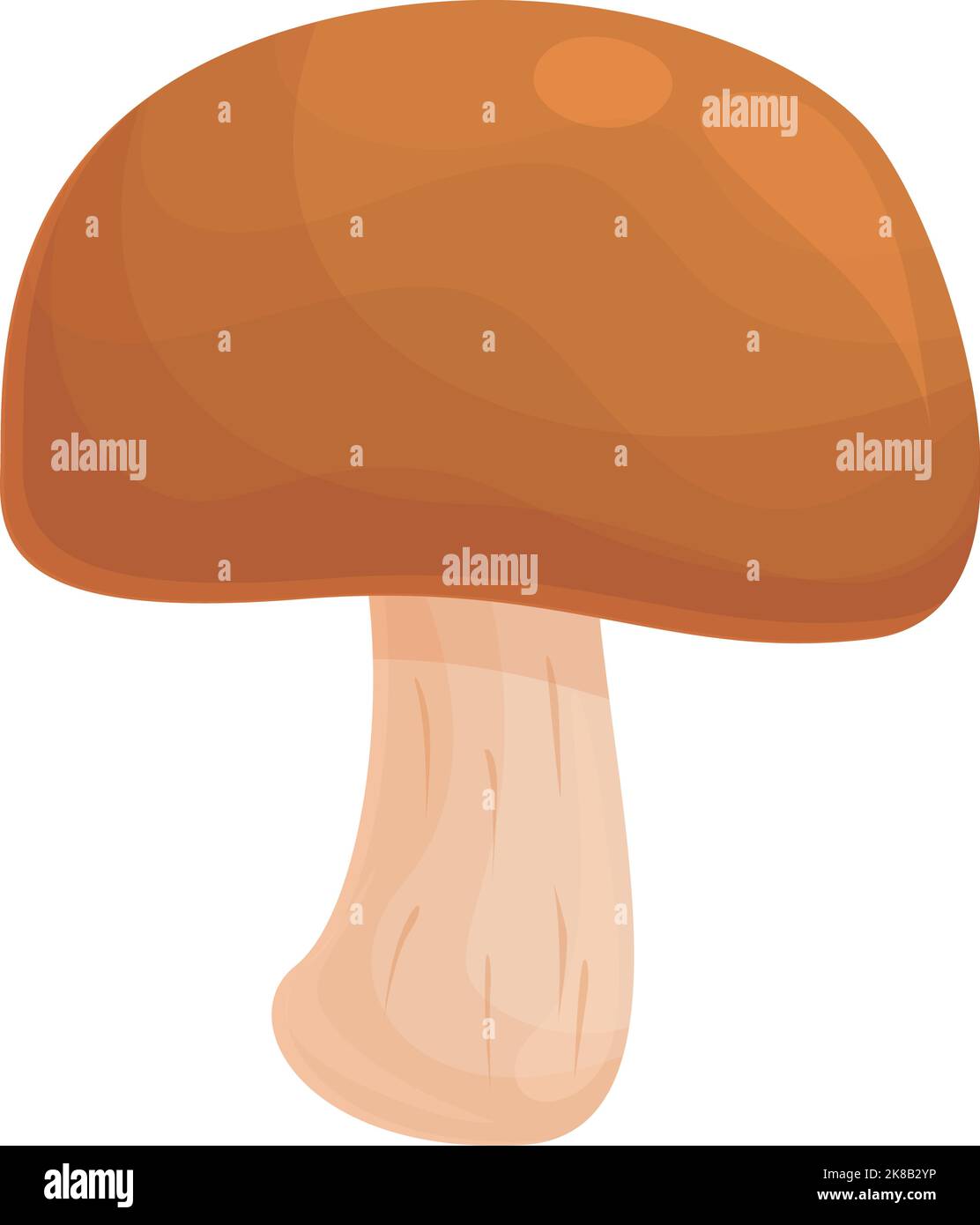 Character mushroom icon cartoon vector. Shiitake food. Shitake morel Stock Vector