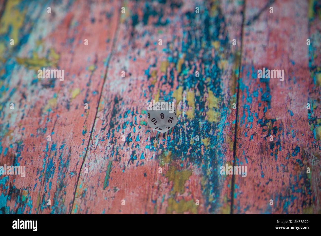 Dice On Colourfull Background Stock Photo