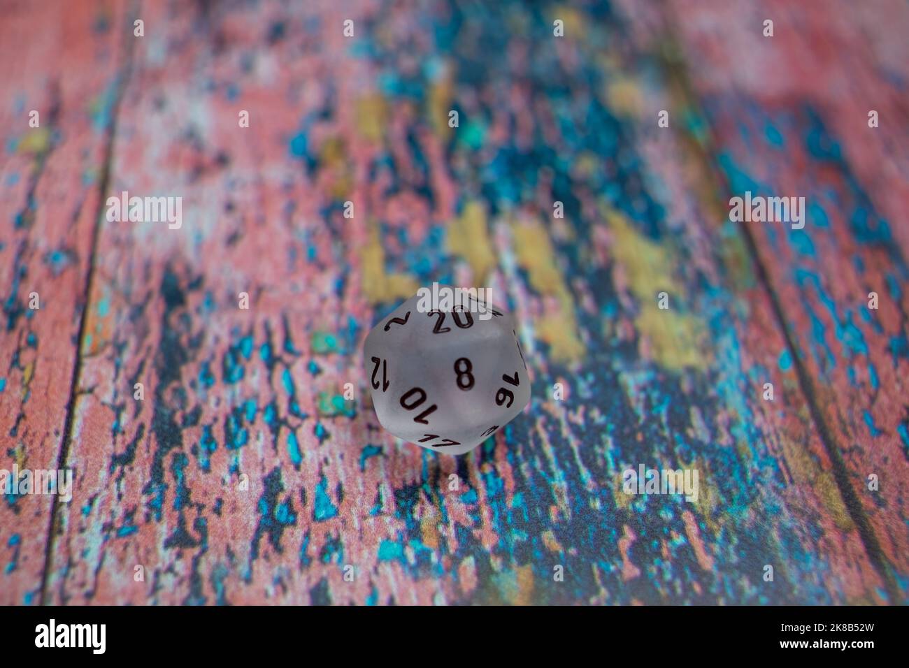 Dice On Colourfull Background Stock Photo