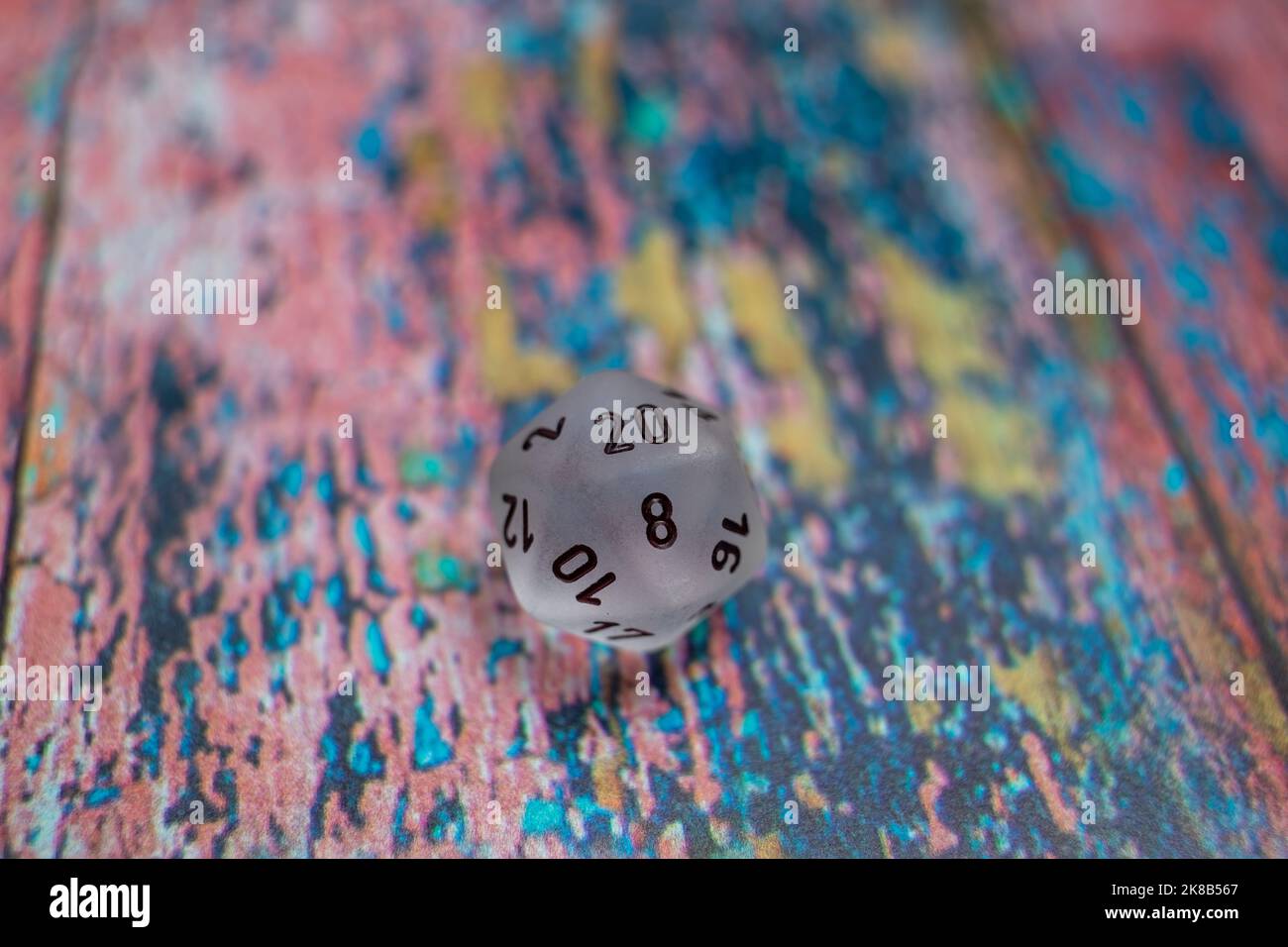 Dice On Colourfull Background Stock Photo