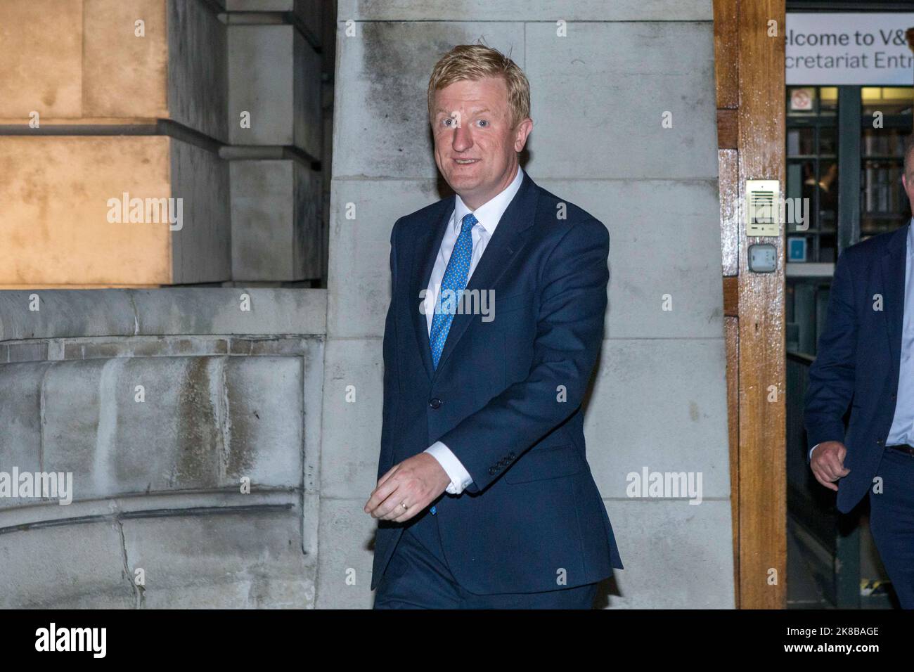 Oliver Dowden CBE MP, Minister without Portfolio, seen leaving the Victoria and Albert Museum after the Conservative Party Summer Ball 2022.   Image s Stock Photo