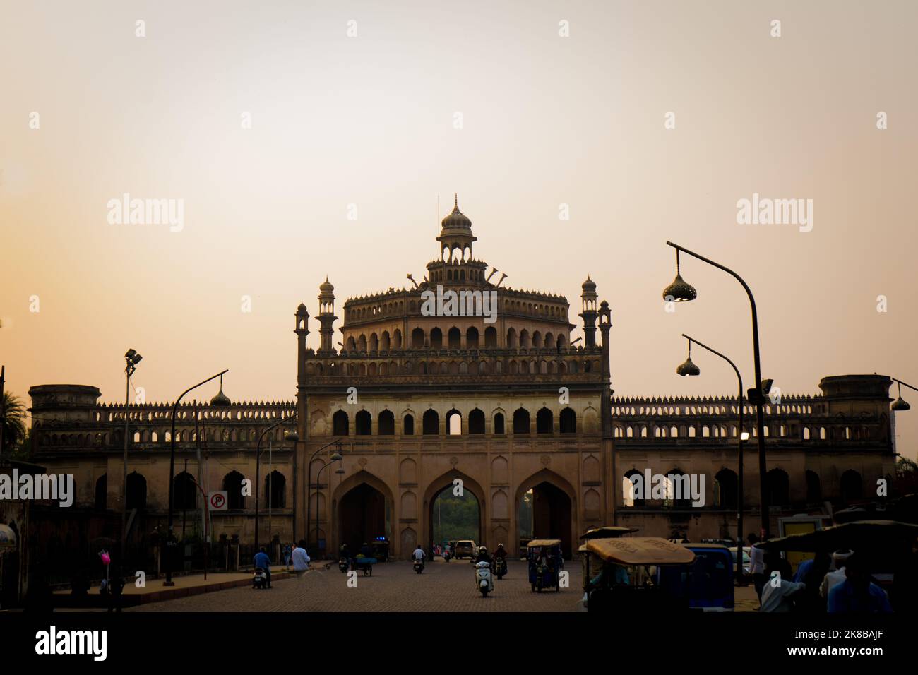 The Rumi Gate entrance in Lucknow City of India. Stock Photo