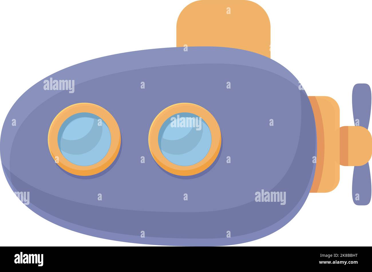 Submarine toy icon cartoon vector. Child toy. Shop store Stock Vector