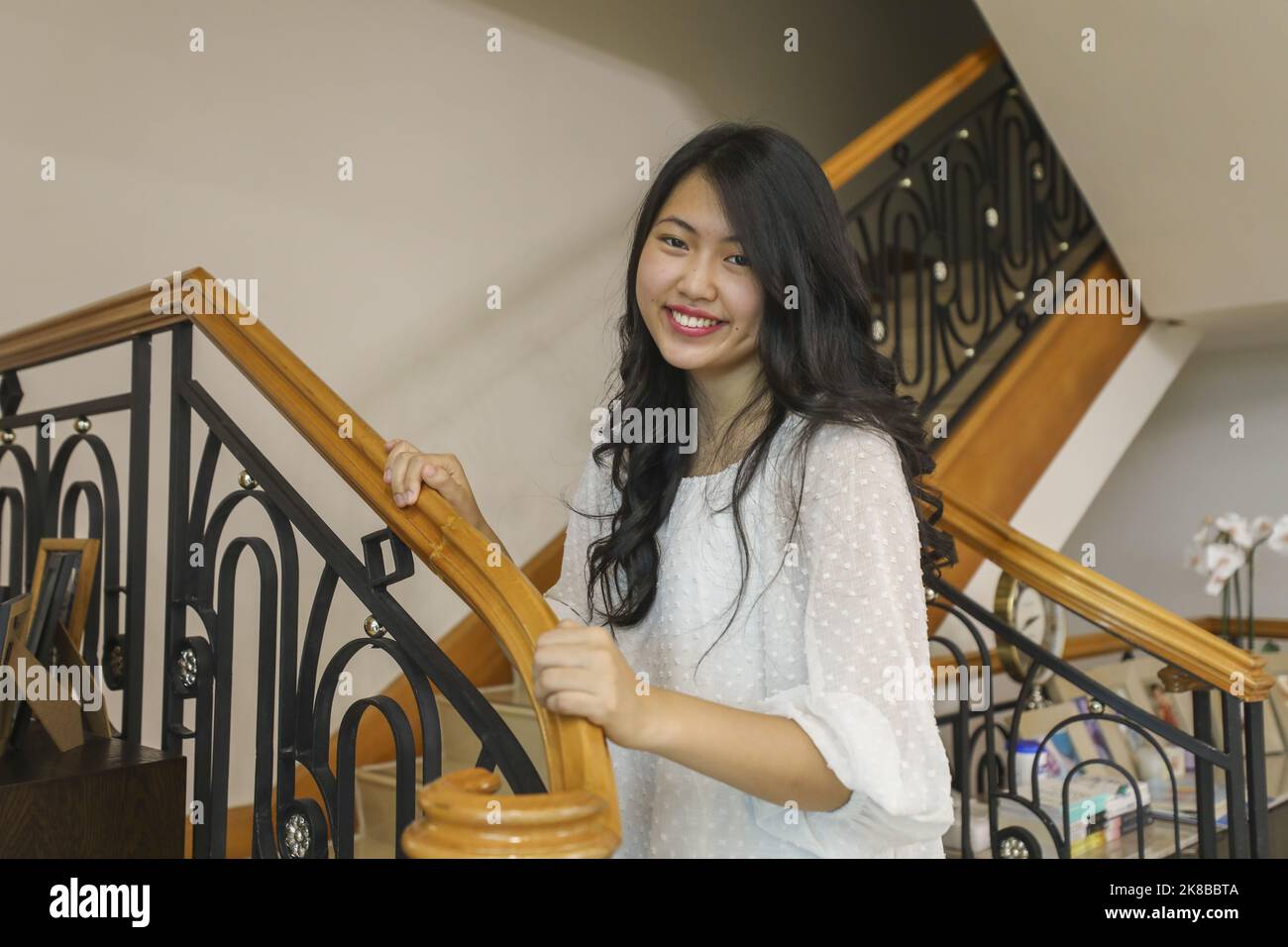 Student of the Year Grand Prize Finalist Annalise Mak Yan-tin, 16, photographed at home in Tai Tam.   11AUG22 SCMP / Xiaomei Chen. Stock Photo