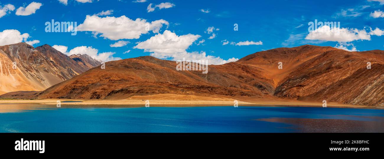 Pangong Lake world’s highest saltwater lake dyed in blue stand in stark