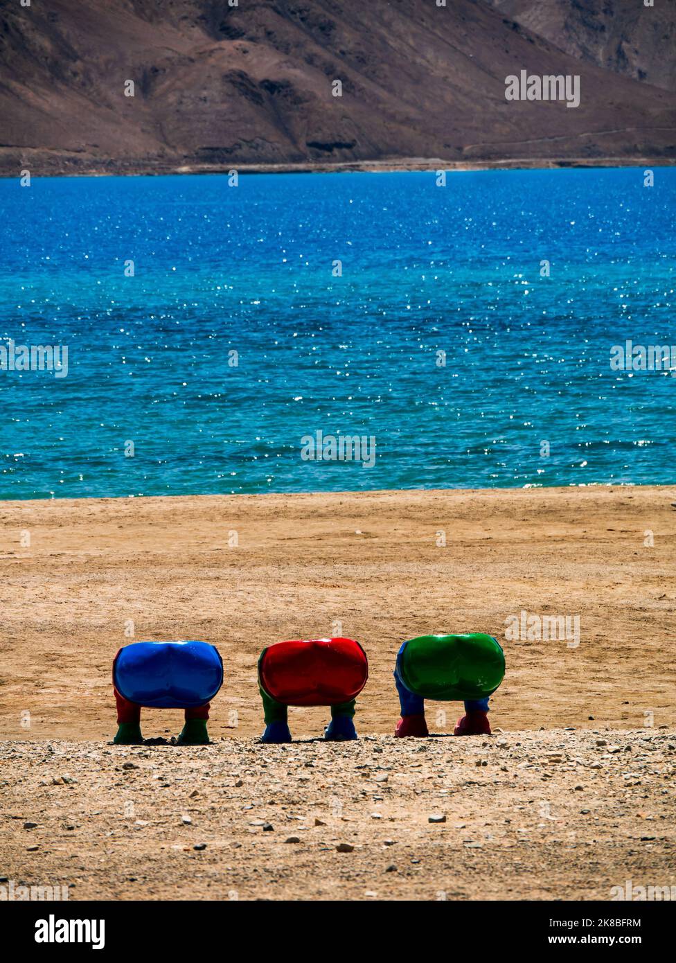 Bollywood point of Pangong Lake, world’s highest saltwater lake dyed in