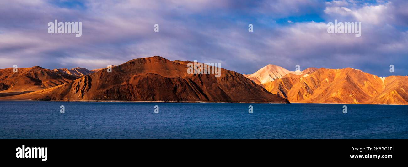Pangong Lake world’s highest saltwater lake dyed in blue stand in stark
