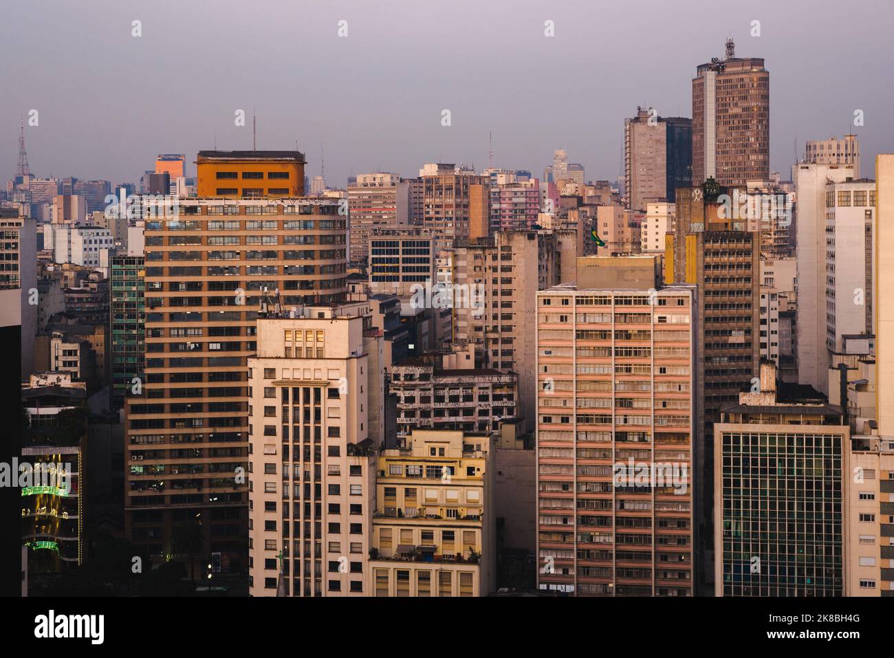 High Rise Buildings of Sao Paulo City Downtown Stock Photo - Alamy