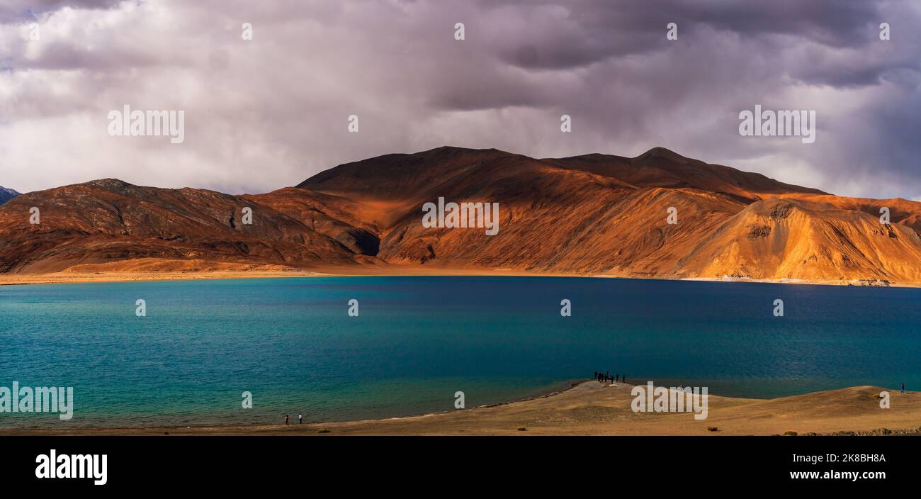Pangong Lake world’s highest saltwater lake dyed in blue stand in stark