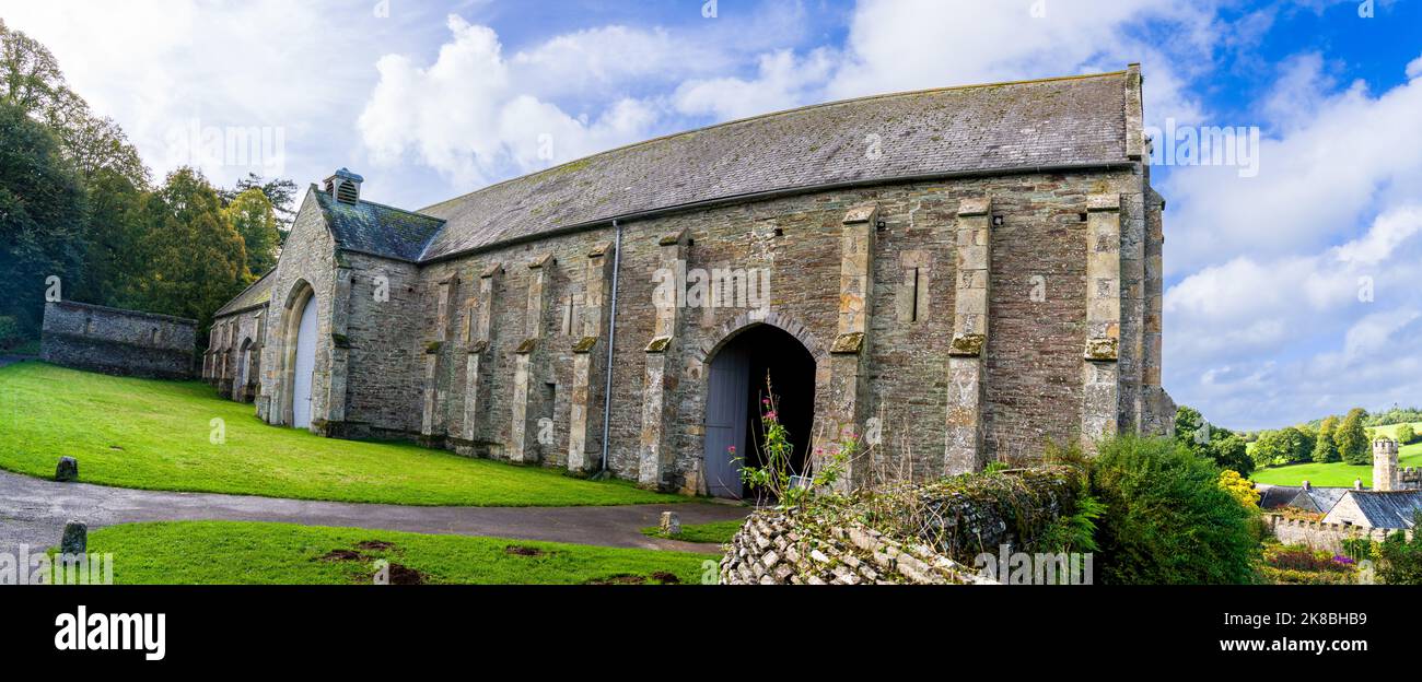 The Great Barn at Buckland Abbey, Devon - former home of Sir Francis Drake Stock Photo