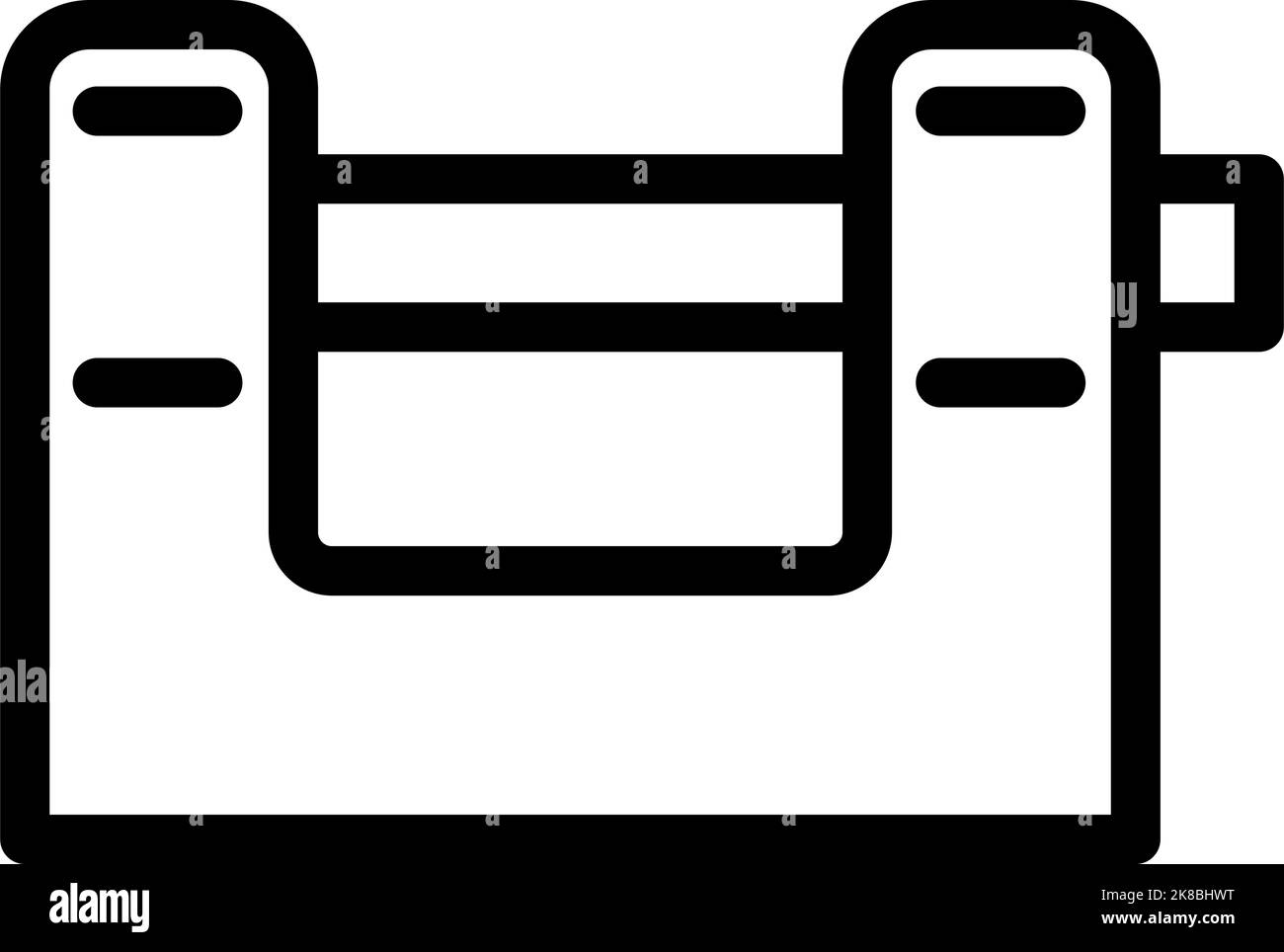 security padlock line icon vector illustration Stock Vector Image & Art ...