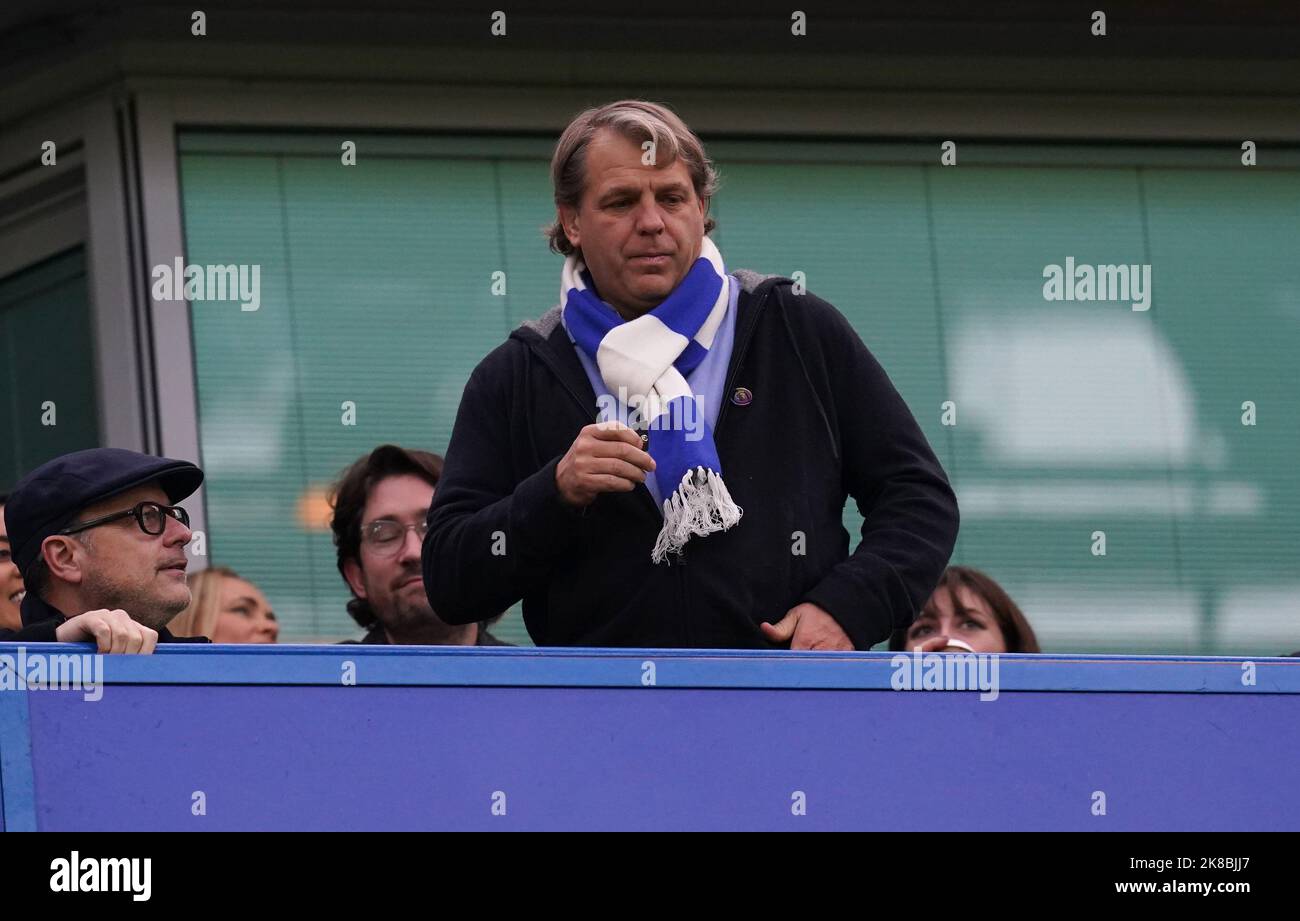 Chelsea owner Todd Boehly prior to the Premier League match at Stamford ...