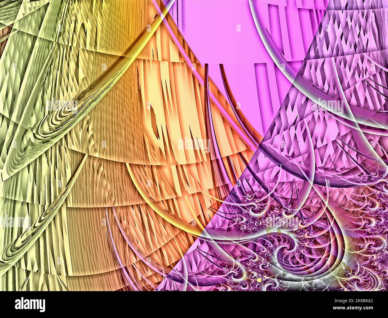 abstract pink yellow line pattern, color graphics, background, design