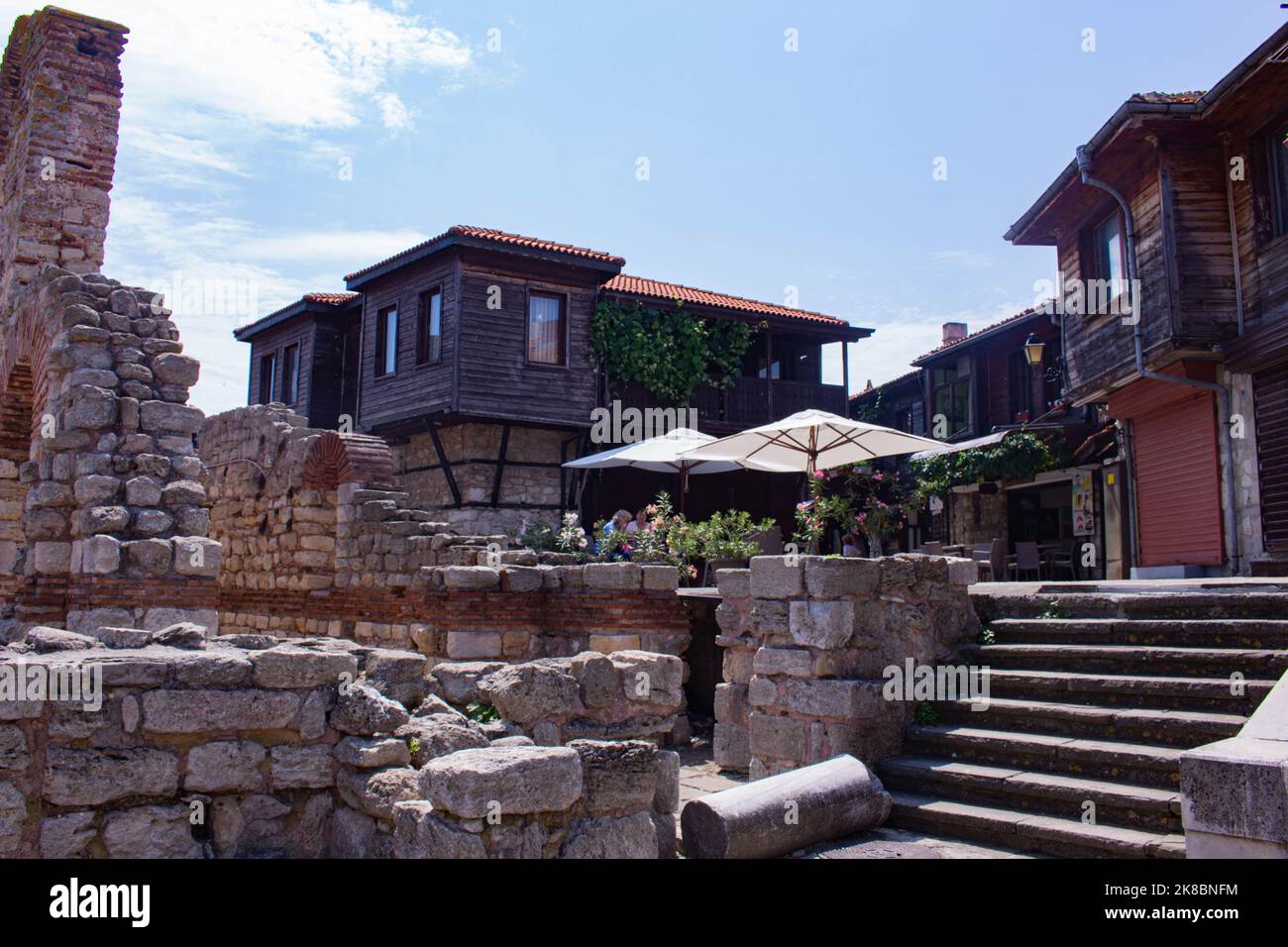 Beautiful bulgarian landmark. Ancient city inscribed on the UNESCO list ...