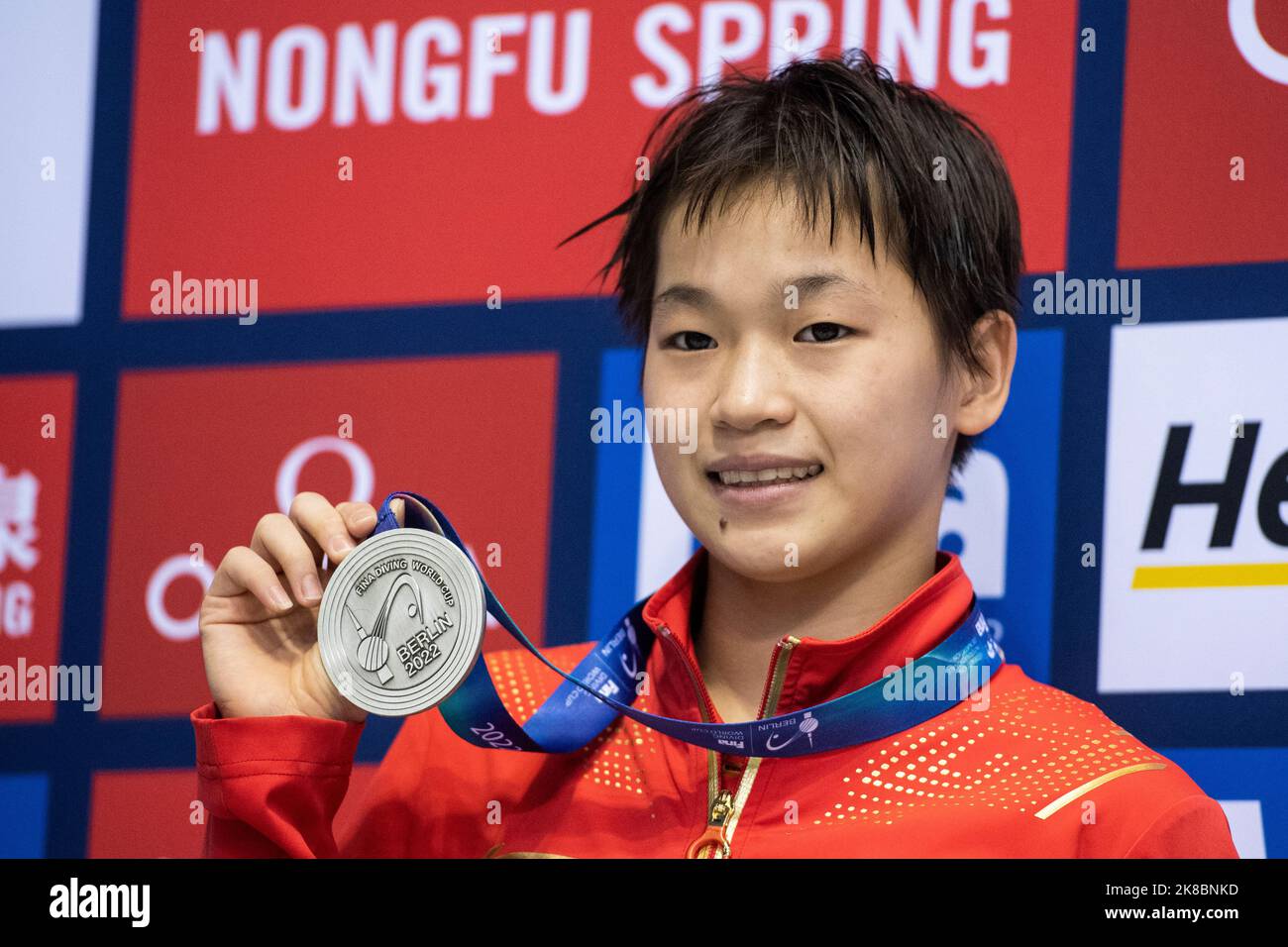 Berlin, Germany. 22nd Oct, 2022. Water diving World Cup, award