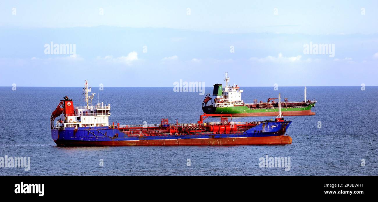 English Channel, Southampton, England - 3rd August 2021:B Gas Master at ...