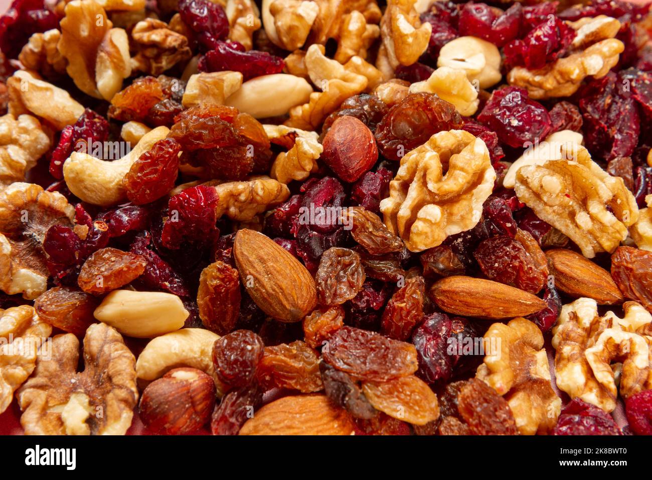 fruit and nut mix Stock Photo