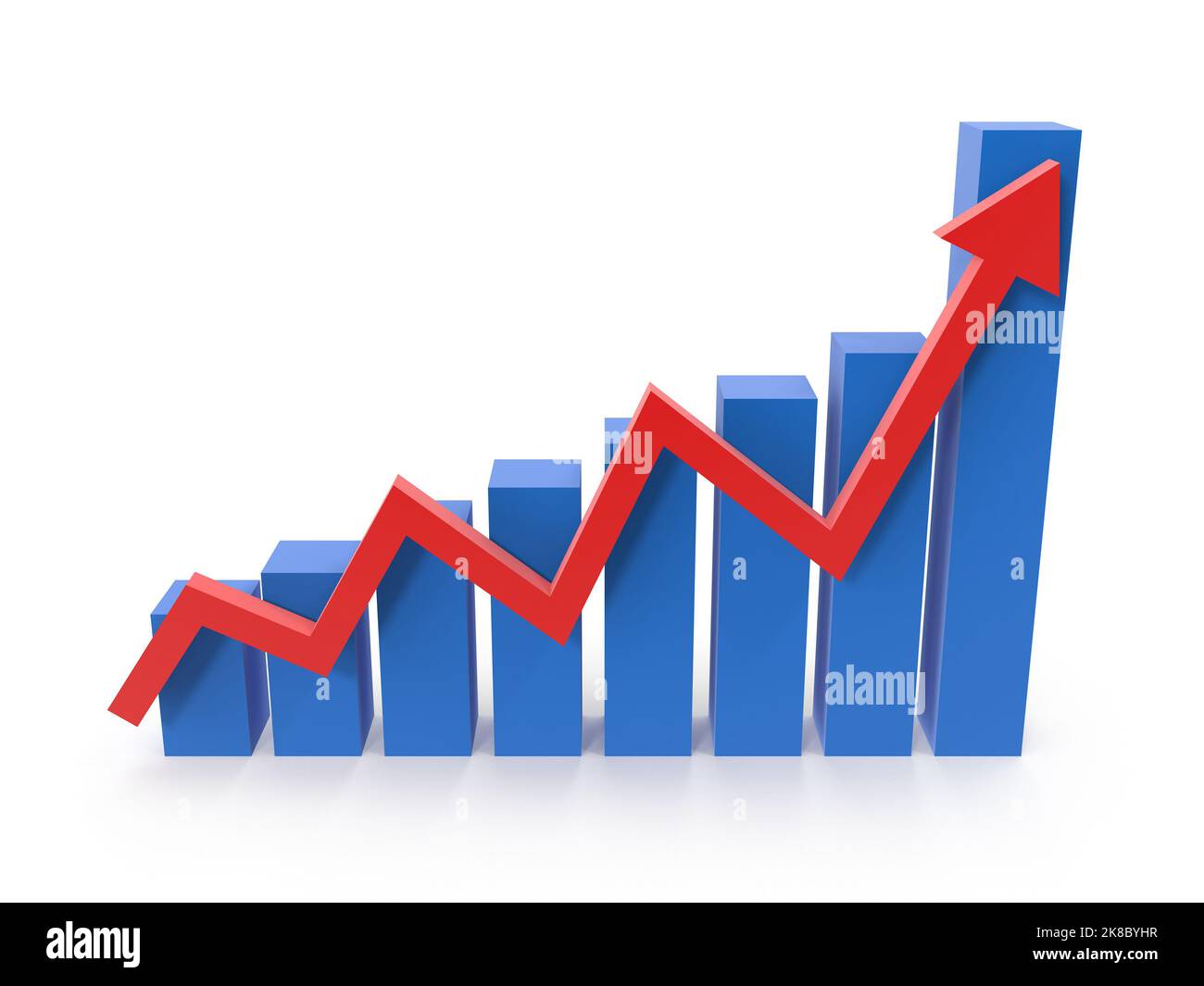 Business Chart Concept , This is a 3d rendered computer generated image ...