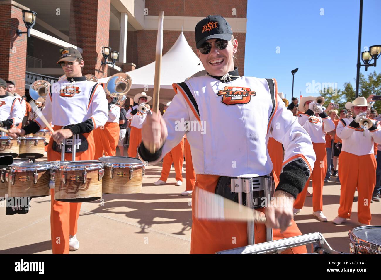 Stillwater, OK, USA. 22nd Oct, 2022. Oklahoma State Cowboys marching